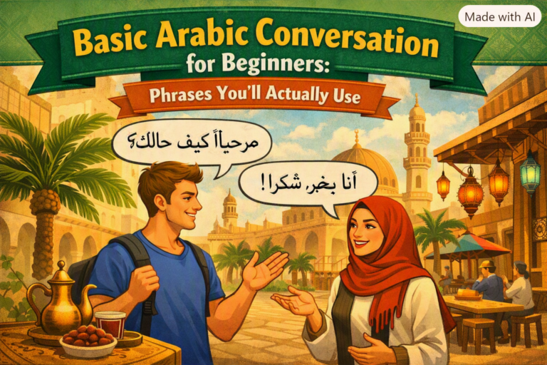 Basic Arabic Conversation for Beginners: Phrases You’ll Actually Use
