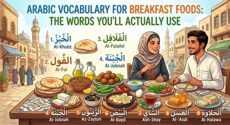 Arabic Vocabulary for Breakfast Foods: The Words You’ll Actually Use