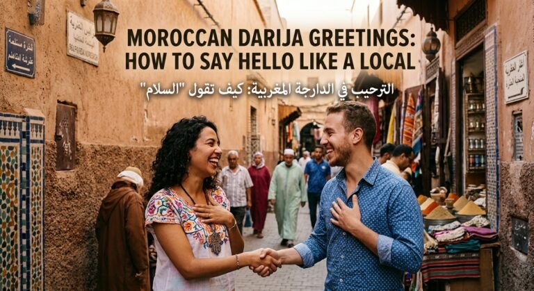 Moroccan Darija Greetings: How to Say Hello like a local